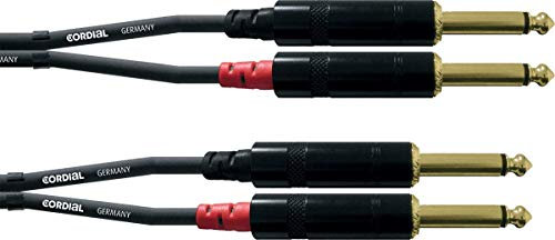 CORDIAL Cable audio doble jack mono 6 m Cable AUDIO Essentials Jack