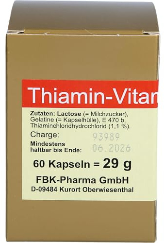 Thiamin Kapseln Vitamin B1