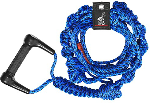 Airhead Spiral Braid Wakesurf Rope, 3 Sections, 16-Feet