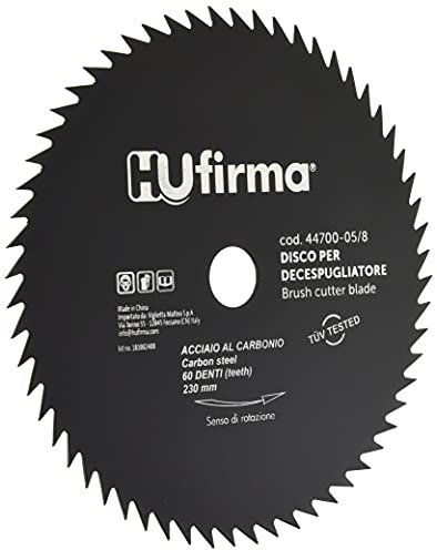 HUfirma 44700-05/8 Disco per decespugliatore, 60 denti, 230 x 25.4 mm