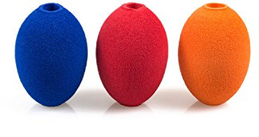 Schreibhilfe für Stifte | Griffverdickung | Ergonomische Stiftehalter | SOFT EGG | Schaumstoff | (Blau, 1)