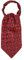 WANYING Herren Krawattenschal Ascotkrawatte Schal Cravat Ties Einfach Schick für Gentleman - Geblümt Rot & Schwarz
