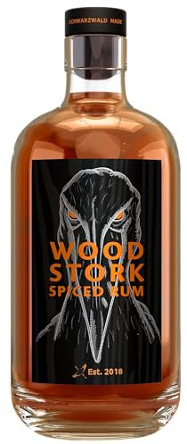 Wood Stork Schwarzwald Spiced Rum | Gebrannt im Schwarzwald, verfeinert mit exotischen Aromen aus Übersee (40% vol) | 1 x 0,5l