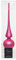 Christbaumspitze aus Glas 26cm rosa - pink Opal matt