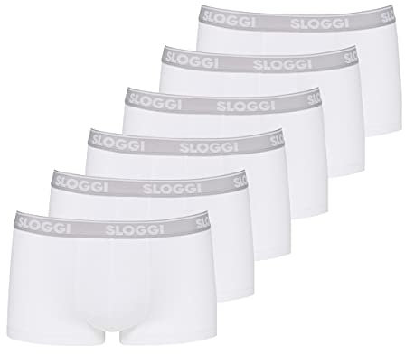Sloggi Men's GO ABC Hipster 6P Briefs, WHITE, XXL