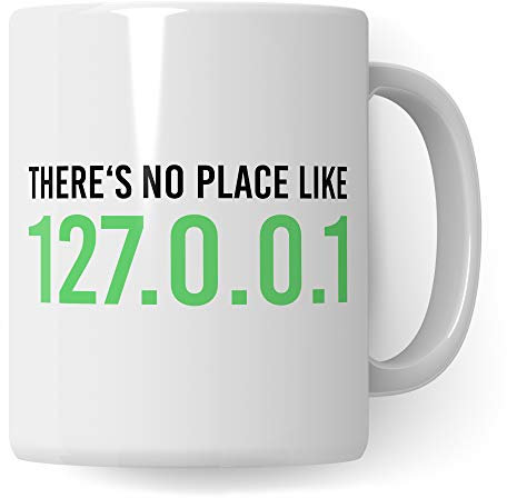 Pagma Druck Informatiker Tasse, Programmierer Geschenk lustig 127.0.0.1 IT Spruch Informatik Becher, Kaffeetasse Admin Programmieren Geschenkidee Entwickler Kaffeebecher