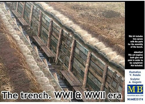 Masterbox MAS35174 1:35-'The Trench' WWI & WWII Ära