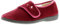Dr Keller Exotic touch fastening slippers for the elderly ladies women. Womens covered Slippers Burgundy 8 UK