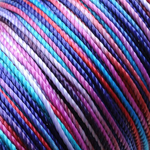 Ganzoo Takel-Garn, Takel-Cord Faden Dip-Dye für Armband, Hunde-Leine, Halsband, 40 Meter auf der Spule (Unicorn)