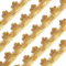 FINGERINSPIRE 13,7m 18mm Metallic Spitzenbesatz Gold Handwerk Spitzenband verziert Gimpenbesatz für Hochzeit Braut, Kostüm oder Schmuck, Kunsthandwerk und Nähen