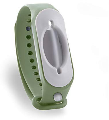 Cleanbrace Desinfektionsarmband (8er-Pack) | Mobile Handdesinfektion | Armband mit Desinfektionsmittel (Olivegrün)