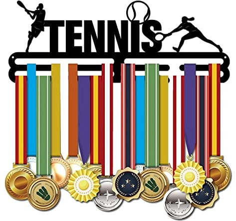 SUPERDANT Frauentennis Medaillenhalter Tennis Medaillen Aufhänger Tennis Wandmontage Hängend Frauentennis Medaillen Aufbewahrung Personalisiert Medaille Halter Geschenke für Sportler und Kinder