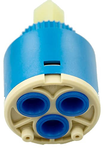 Cartouche de robinet de 35 mm, cartouche de robinet en céramique, valve de cartouche à disque en céramique, cartouche intérieure de rechange pour robinet de cuisine, avec base de cartouche