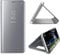 KBIKO-zxl Compatible with iPhone 14 Pro 6.1 Case, Mirror Design Bookstyle Makeup Clear View Window Stand Protective Men Women Flip Cover Case for iPhone 14 Pro 6.1. Mirror Silver QH