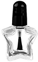 1PCS Clear Glass Nail Polish Bottle With Brush,A-5ml