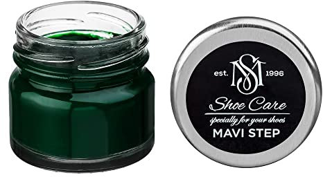 MAVI STEP Crème de Beauté pour Chaussures en Cuir à Base de Cire - 113 Vert