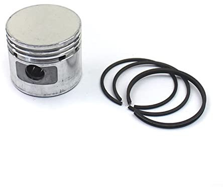 HpLive 42 mm Luftkompressor-Kolben und 3 Stück 42 mm Kolbenringe Set für Kolben-Typ-Luftkompressor und Luftpumpenkolben, Luftkompressor-Zubehör