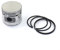 HpLive 42 mm Luftkompressor-Kolben und 3 Stück 42 mm Kolbenringe Set für Kolben-Typ-Luftkompressor und Luftpumpenkolben, Luftkompressor-Zubehör