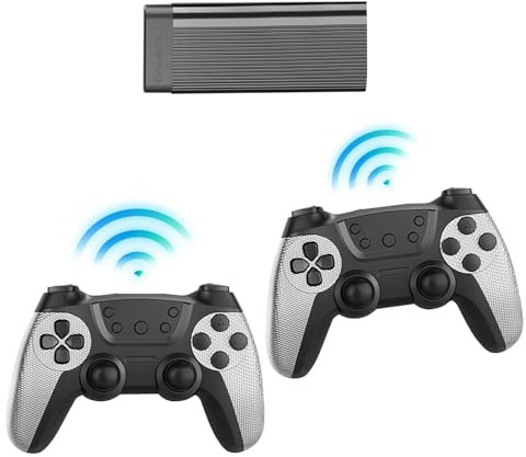 GZALES Consolas de juegos, consolas de videojuegos portátiles | Consola de videojuegos de 32G/64G/128G con 2 controladores inalámbricos, salida de alta definición, regalo para niños