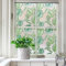 JOLIHOME Manchado Película de Privacidad para Ventanas Pegatina Vidrio Pintado No-Adhesivo Vinilo Esmerilado Reutilizable Adhesivo EstáticoRollos para Baño Salón Decoración Tortuga Bambú 44.5x200cm