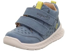 Superfit Jungen Breeze Sneaker, HELLBLAU/GELB 8040