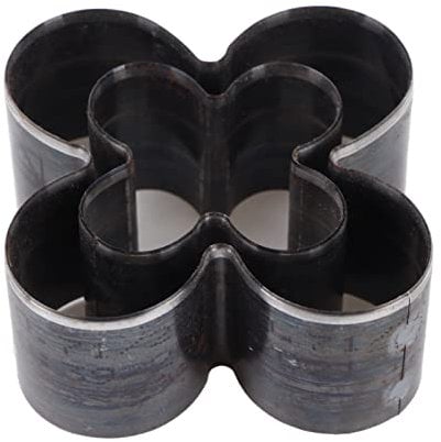 2 Stück Blumen-Leder-Stanzform, Legierter Stahl, Scharf, 4-Blatt-Blumenform, Leder-Hohlstanzform