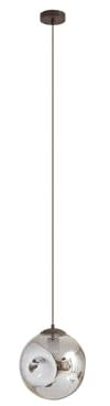 Lindby Pendelleuchte Valentina (Design, Modern) in Alu aus Glas (1 flammig E27) - Hängelampe Esstischlampe Hängeleuchte Wohnzimmerleuchte