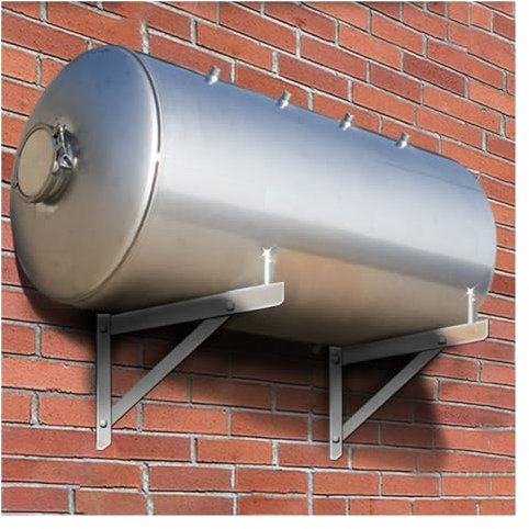 Vaso de expansión Tanque de presión de agua con soporte de montaje en pared para garaje/casa, 100 160 200 250 300 500 L Tanque de pozo presurizado de acero inoxidable para sistema de agua/bomba de poz