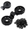 HuaMuDM 120 Stück Shade Cloth Clips, Spezialclip mit öse Schattiernetz Clip, Schattentuch Clips, Sonnensegel Clips,Schattiernetze Halteklammern, Kunststoff Clips für Schutztuch, Clips Für Schutztuch