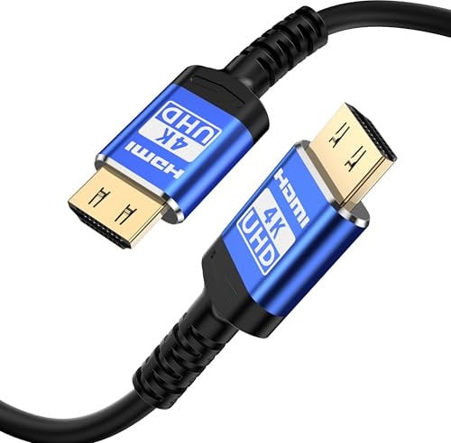 Adrenenjoyer 18Gbps Cable HDMI 7.5 metros con conectores de agarre,4K Alta Velocidad Ethernet 2.0 Cable Flexible,Soporte 4K@60Hz HDR,HDCP2.2,ARC,3D,CEC,para HDTV/PS4/3/Xbox/Monitor/Proyector ect