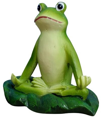 Yoga-Frosch-Statue, Kunstharz-Frosch-Skulptur, Yoga-Frosch-Statue für Frauen, Mutter, Garten, Tierfiguren für Gartendekoration