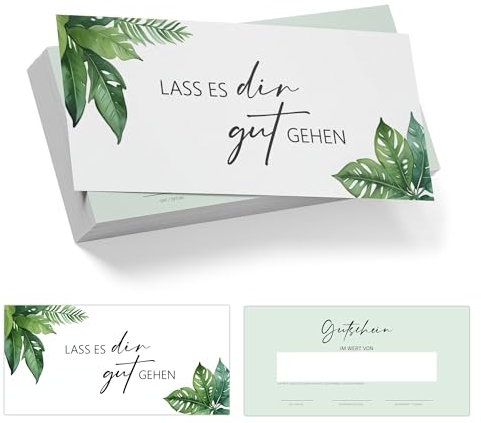 25 Blanko Gutscheine zum selber Ausfüllen | Spa Kosmetik Massage Wellness Fußpflege | Blanko Gutschein Vorlage Gutscheinkarte Geschenkgutschein