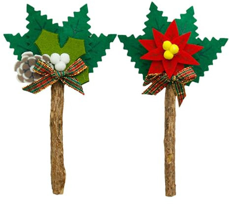 Katzenspielzeug für Katzen – Kauspielzeug aus weichem Filz, 2 Katzenspielzeuge, silberfarbener Weinstock natürlich, niedlich, interaktiv für Katzen im Innenbereich