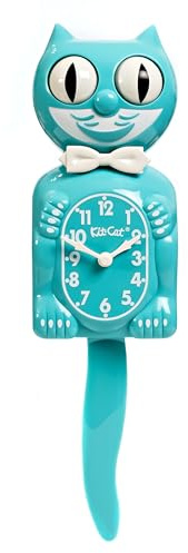 KIT CAT Klock Leuchtendes Blau-Türkis