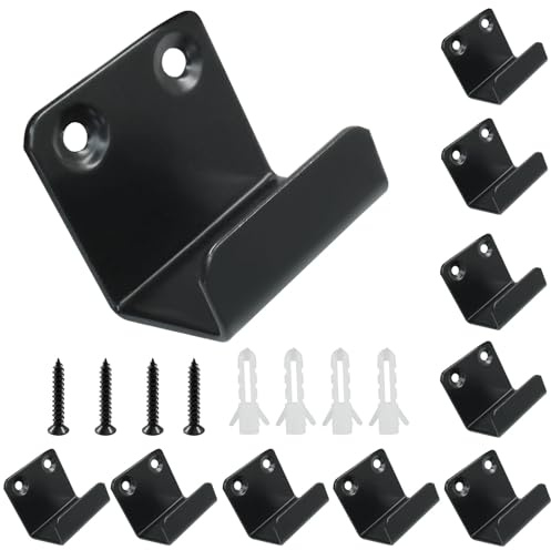 Litoexpe 10 ganci da parete per piastrelle, larghezza interna 25 mm, in acciaio inossidabile, staffe per montaggio a parete, resistenti, morsetto piatto a J per specchi, cornici per foto, display da