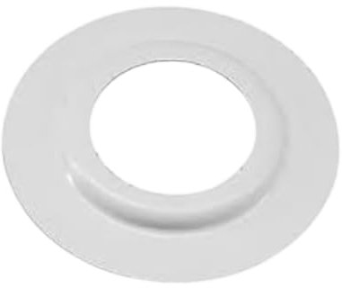 Adaptador de metal resistente para lámpara, anillo reductor de pantalla, placa blanca, convertidor de arandela para accesorio moderno, paquete de 2