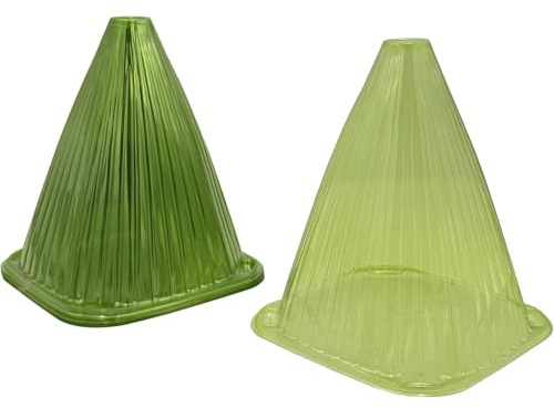 BURI Pflanzenhut 80er Set | Pflanzhilfe & Schutz für Jungpflanzen | Schutz vor Frost, Schnecken & Vögeln | Pflanzenschutz | Wiederverwendbar | Frühbeet Abdeckung | 22x Ø19 cm | Wetterbeständig