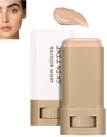 Beauty Balm Serum Boosted Skin Tint Foundation Stick, Solid Tinted Moisturizing Serum Contour Stick Foundation Face Stick,Longwear Contour Stick Foundation Face Stick, Natural Finish (#05)