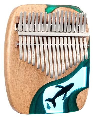 Kalimba 17 Schlüssel, Holz Fingerklaviere,Professionelle Daumenklavier Carlimba, Mbira Instrumente für Erwachsene und Kinder