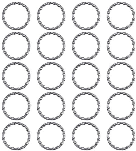 20 PCS 1 1/8 Headset Caged Ball Bearing Precision Bottom Bracket Caged Silver Caged Headset Bearings Race Cycling Headset Bearing steering bearings for MTB Bike Road Bike with 16 balls