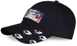 Naruto Sasuke Unisex Cap schwarz 100% Baumwolle Anime, Fan-Merch, TV-Serien, Zeichentrick