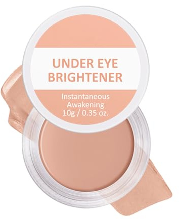Under Eye Brightener, Aufhellender Under Eye Color Correcting Mittlere Deckkraft, Feuchtigkeitsspendend Augenpflege Concealer, Langanhaltend Concealer Augenringe, Wasserfest Unteraugen Farbkorrektor