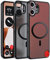 Effcotuo Magnetisch Hülle für Nothing CMF Phone 2 Pro Case [Kompatibel mit MagSafe] Flexibles Silikon + Mattiertes Acryl-Schutzhülle Magnet Handyhülle Case, Durchscheinende Matt SchutzHülle