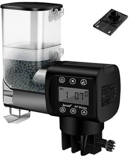 Futterautomat Aquarium, Futterautomat Für Aquarium, Automatischer Fischfutterspender, 250ML Fisch Futterautomaten, Fischfutterspender Aquarium Mit Display Für Die Fütterung Von Aquarien Im Urlaub