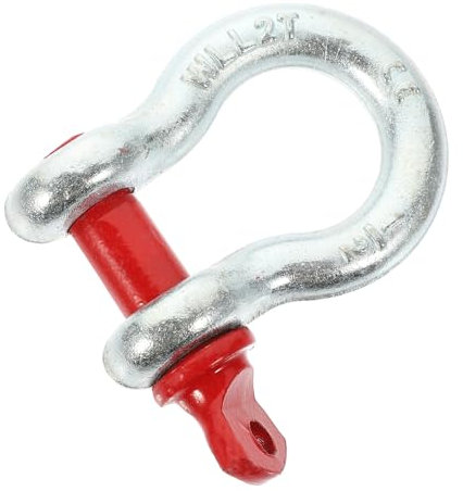 Veemoon Manille D'ancrage Galvanisée 1/2'', Manille Robuste à Goupille à Vis 2 Tonnes, Outil De Levage Tout-terrain Antirouille Pour Applications Industrielles Et Levage Sécurisé