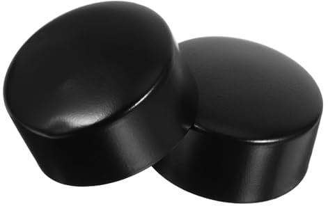 DONFAMDS 2 Pcs Stainless Steel Handrail End Caps Round Caps for PVC Wooden Handrails Easy Installation Versatile Design for Staircase Steps and DIY Projects