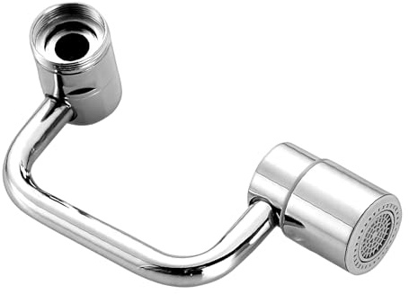 Biniveil Prolunga Per Rubinetto Rotante | Aeratore per Rubinetto Cucina con Rotazione Completa,Casa Giardinaggio Bambini Lavanderia WC Lavabo