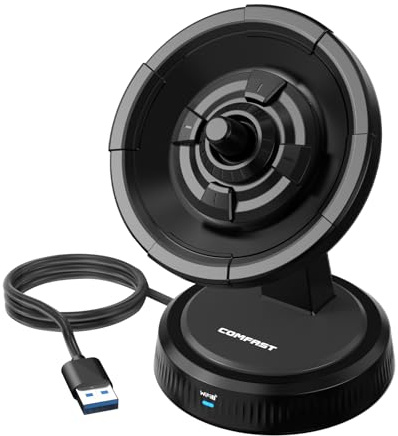 COMFAST WiFi7 WLAN Stick, USB3.0 Wireless USB WLAN Adapter 6500Mbps Tri-Band, Rundes Design mit integrierter Antenne, OFDMA & MU-MIMO, WPA3, Verlängerungskabel, für Windows 10/11, Keine Treiber