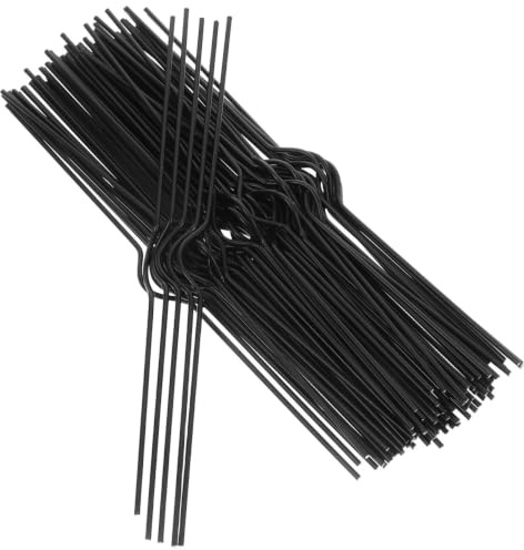 Gadpiparty 100 Stück Kalenderhaken Schwarz Abnehmbare Spiralbindung Aufhänger für Kalender Notizbücher Poster und Banner Vielseitig Einsetzbar Modernes Minimalistisches Design für Wohn