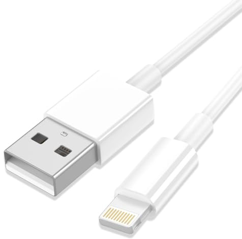 Sailift Cable USB vers Lightning Certifié MFi for IPhone 14 13 12 11, Fil Chargeur Câble USB A vers Lightning 1m Charge Rapide for iPhone 14/14 Pro Max/13/12/11/X/Xs/Xr/8/7/6, iPad 1m (1-Pack)